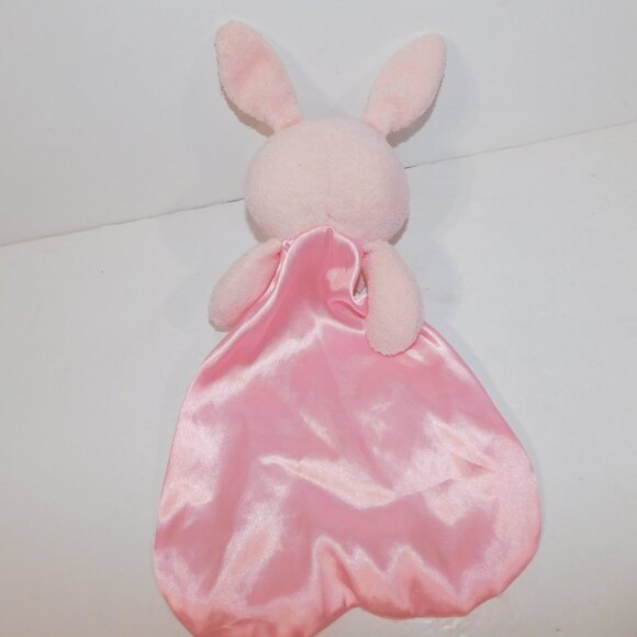 Animal Alley Toys R Us Pink Bunny Rabbit Plush Stain Security Blanket Baby Lovey - Picture 4 of 6
